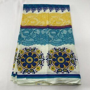 Naveed Nawaz Textiles Tablecloth Runner Cover 96” Retro Motif Batik Art Pakistan